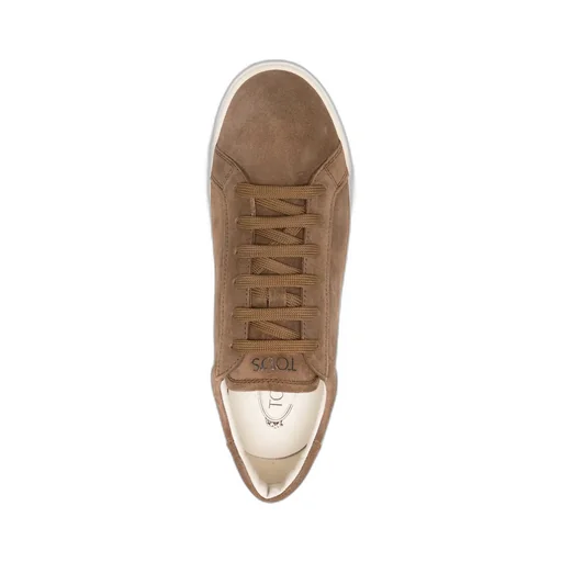 Logo Printed Round Toe Sneakers