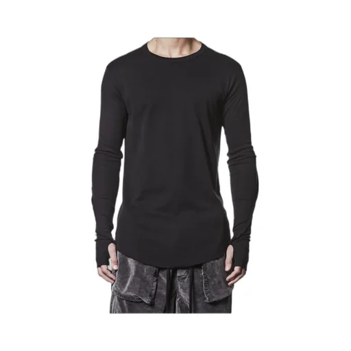 Slim Fit Cotton Jersey Long-Sleeve T-Shirt