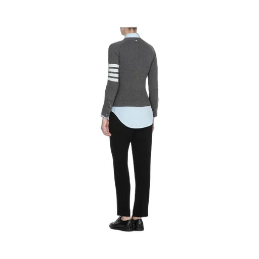 4-Bar V-Neck Cardigan