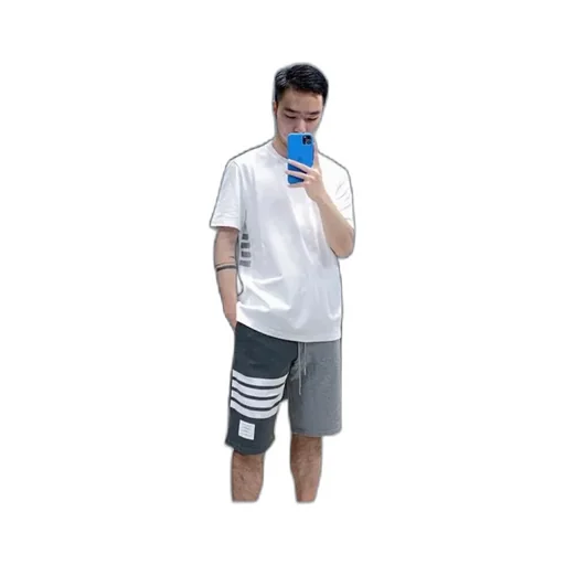4-Bar Insert Piqué T-Shirt