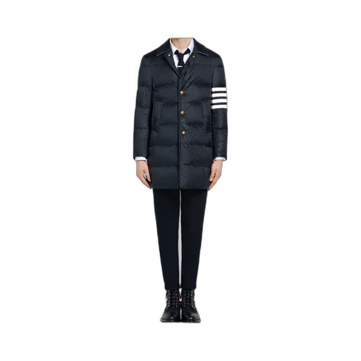 4-Bar Collar Overcoat