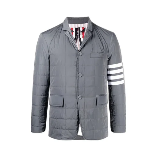 Padded Quilted 4-Bar Blazer