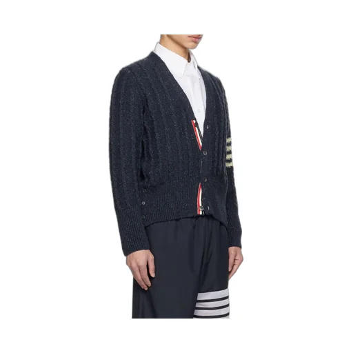 4-Bar Knitted Cardigan