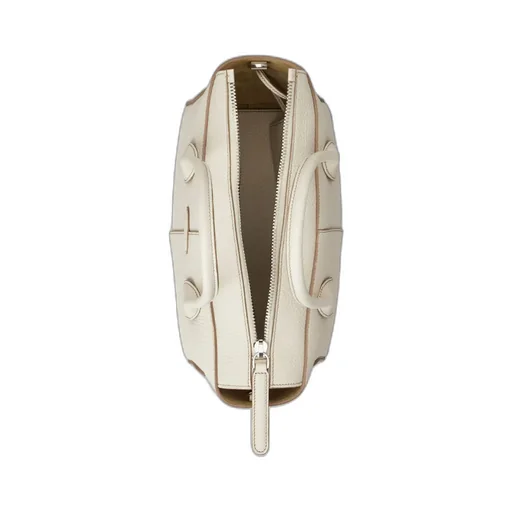 Logo Debossed Top Handle Bag