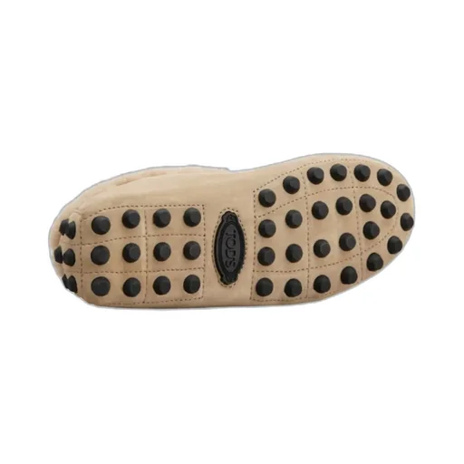 Logo-Plaque Suede Loafers