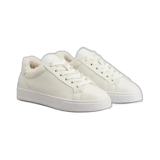 Shearling-Trimmed Sneakers