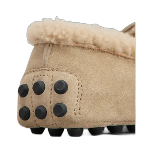 Logo-Plaque Suede Loafers