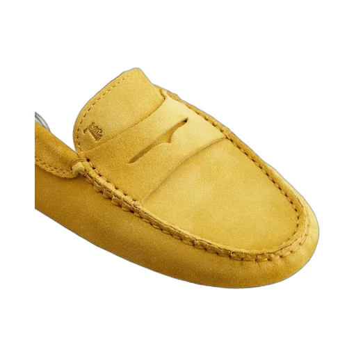 Penny-Slot Suede Loafers