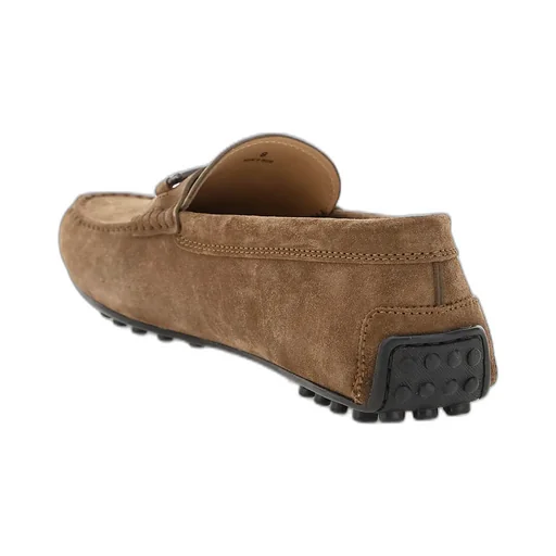 T-Plaque Suede Loafers