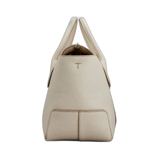 Logo Debossed Top Handle Bag