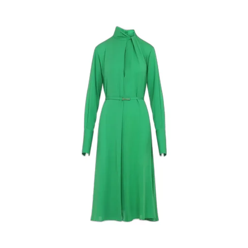 Washed Silk Midi Dress