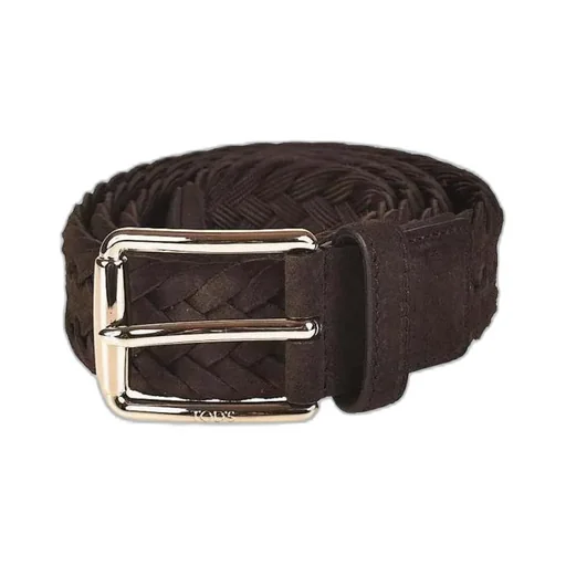 Logo Engraved Detailed Woven Belt