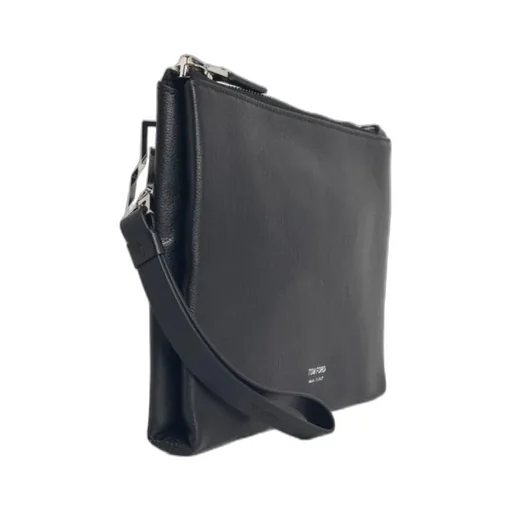 Strap-Detail Clutch Bag