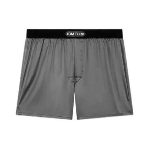 Logo-Waistband Stretched Satin Boxers