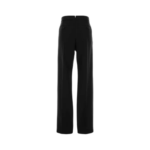 Pressed-Creased Straight Leg Trousers