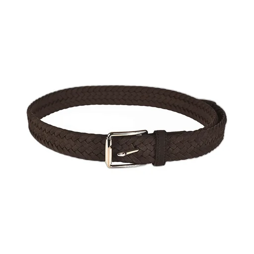 Logo Engraved Detailed Woven Belt