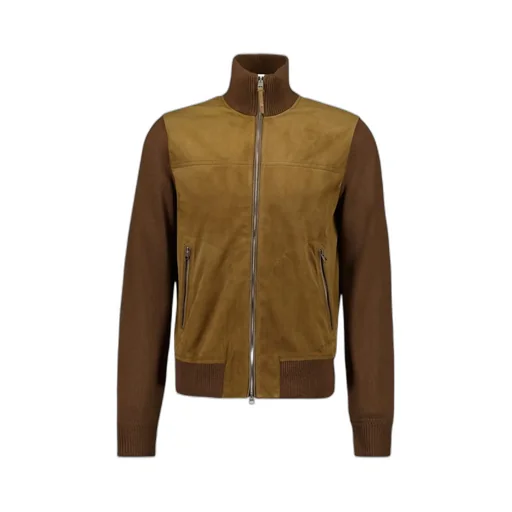 Suede Bomber Jacket