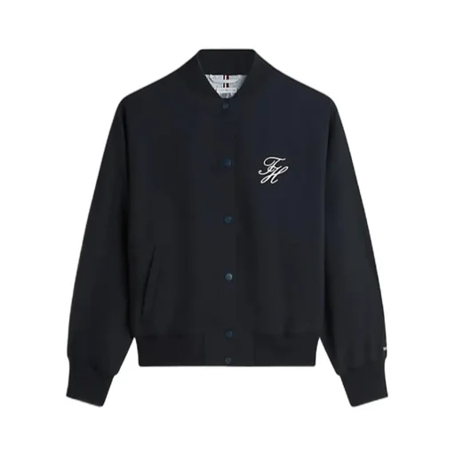 Timeless Wool Blend Relaxed Bomber Jacket