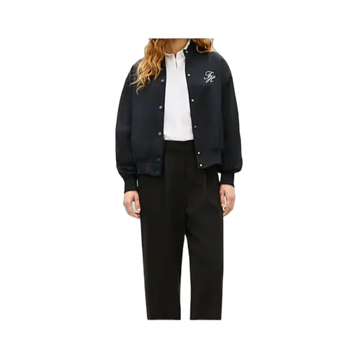 Timeless Wool Blend Relaxed Bomber Jacket