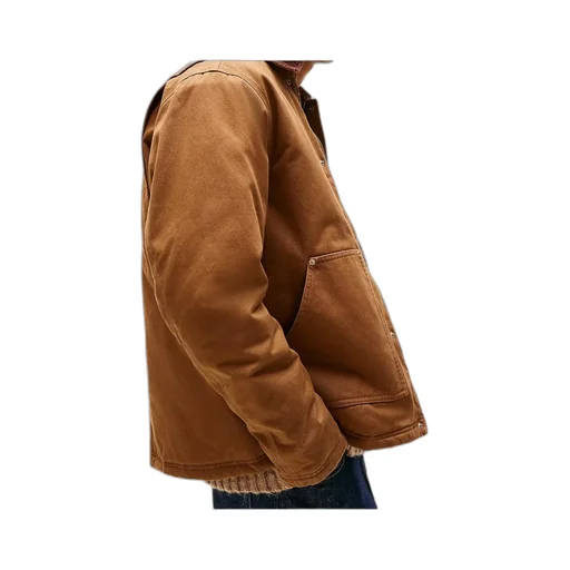 Teddy Lined Corduroy Collar Chore Jacket