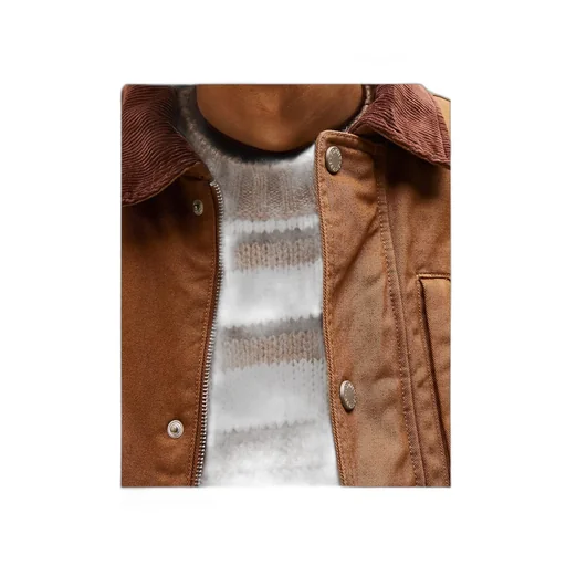 Teddy Lined Corduroy Collar Chore Jacket