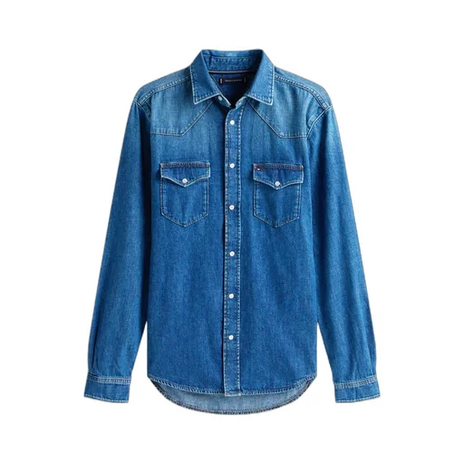 Denim Flap-Pocket Shirt