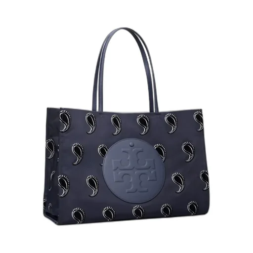 Ella Paisley-Pattern Double T Motif Tote Bag