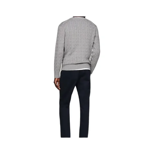 Cable-Knit Crew-Neck Sweater