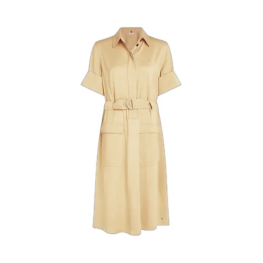 Half-Open Collar Dress
