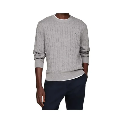 Cable-Knit Crew-Neck Sweater