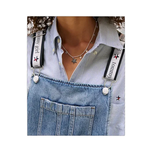 Mini Denim Dungaree Dress
