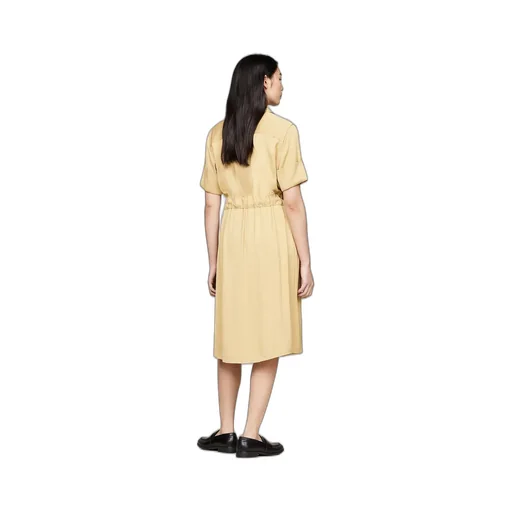 Half-Open Collar Dress