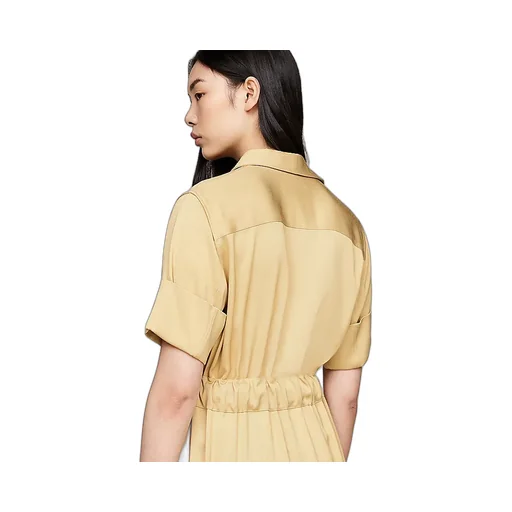 Half-Open Collar Dress