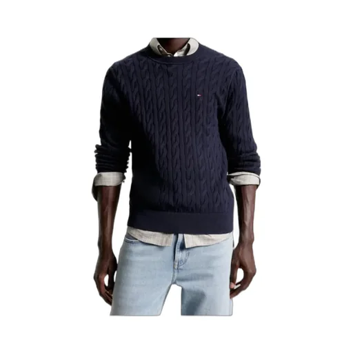Cable-Knit Crew-Neck Sweater