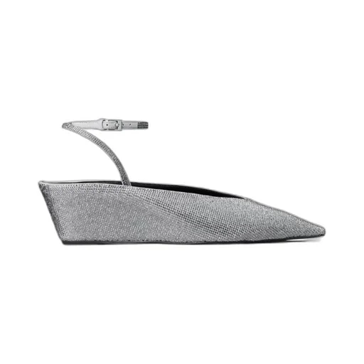 50Mm Pavé-Embellished Wedge-Heel Pumps
