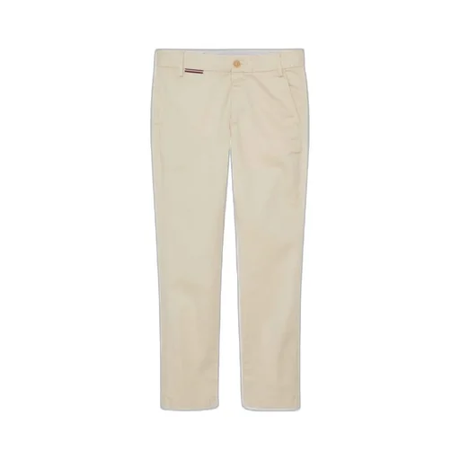 Embroidered-Logo Twill Trousers