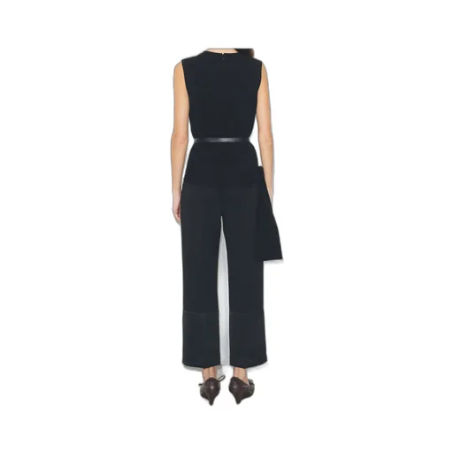 Cropped Crepe Pant