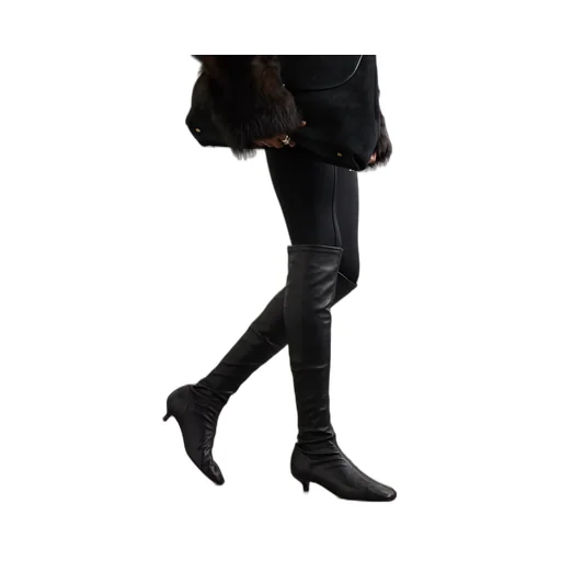 Nappa Leather Knee-High Boots