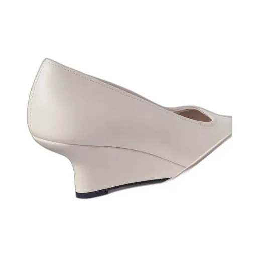 55Mm Sharp Nappa Wedge Pumps