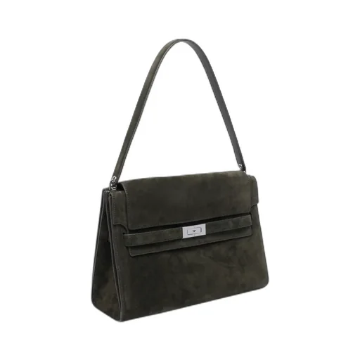Large Lee Radziwill Suede Shoulder Bag
