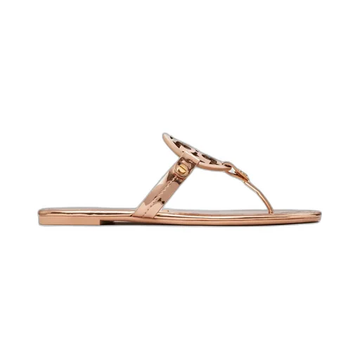 Miller Metallic-Leather Sandals