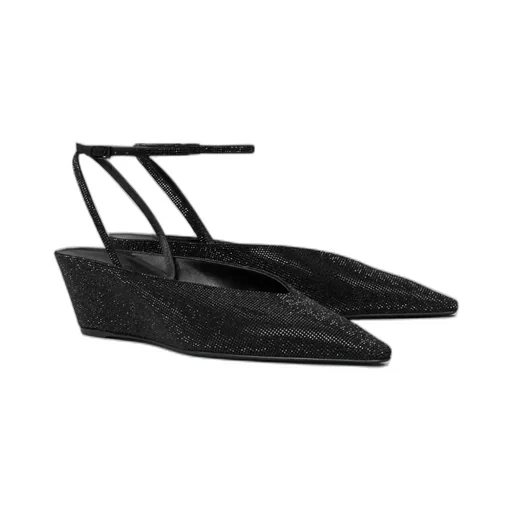 Pavé Wedge Pumps 50Mm