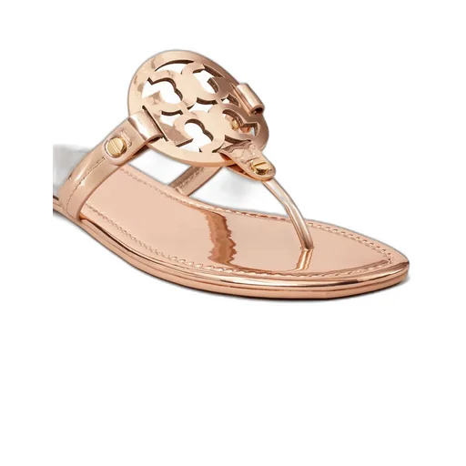 Miller Metallic-Leather Sandals