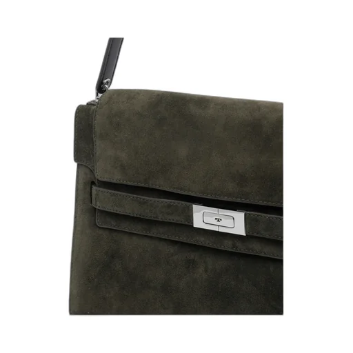 Large Lee Radziwill Suede Shoulder Bag