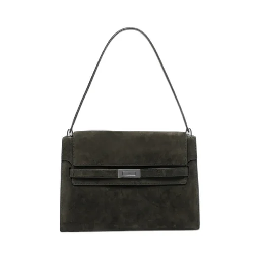 Large Lee Radziwill Suede Shoulder Bag