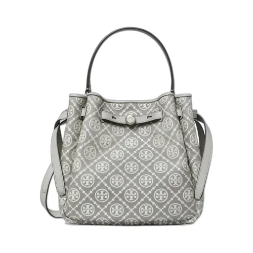 Romy T Monogram Bucket Bag