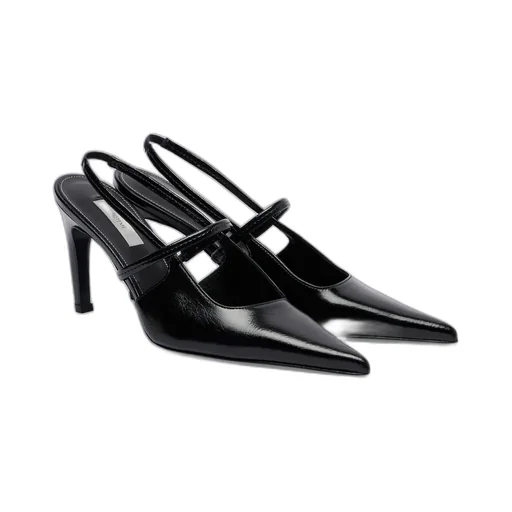 Leather Slingback Pumps