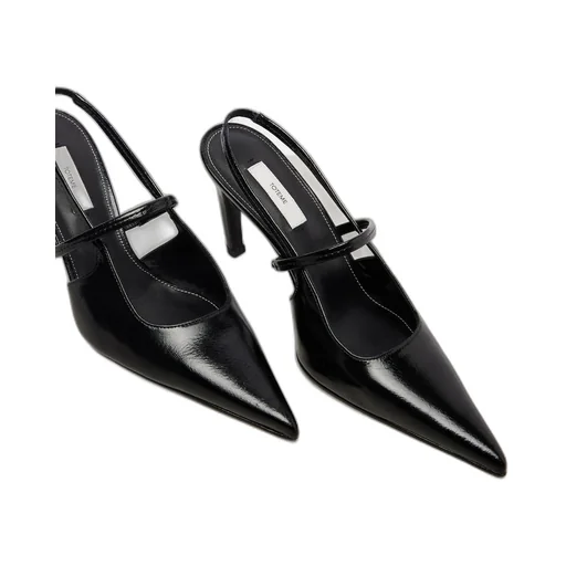 Leather Slingback Pumps