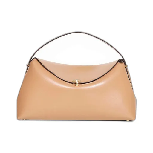 T-Lock Leather Tote Bag