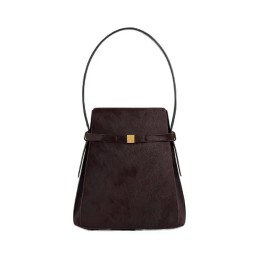 Belted-Detail Bucket Bag